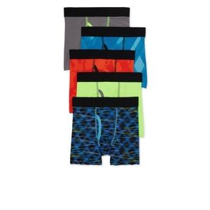 *NEW* Boys 5 Pack Athletic Boxer briefs 8 Medium Underwear